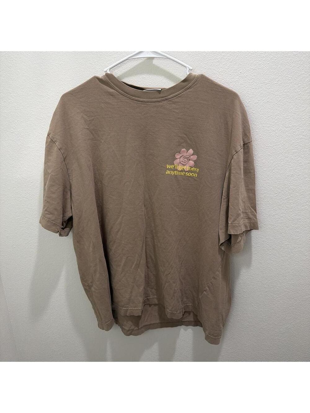 H&M Women's Brown and Tan Tshirt